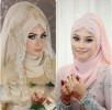 Latest Bridal Hijab Dresses Designs & Styles Collection 2016-2017…styloplanet (18)