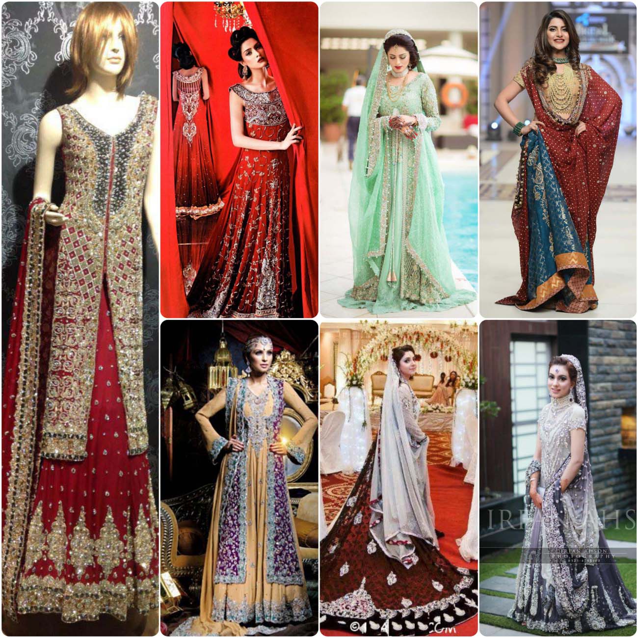 Pakistani Bridal Lehenga Dresses Designs Collection 2017-2018