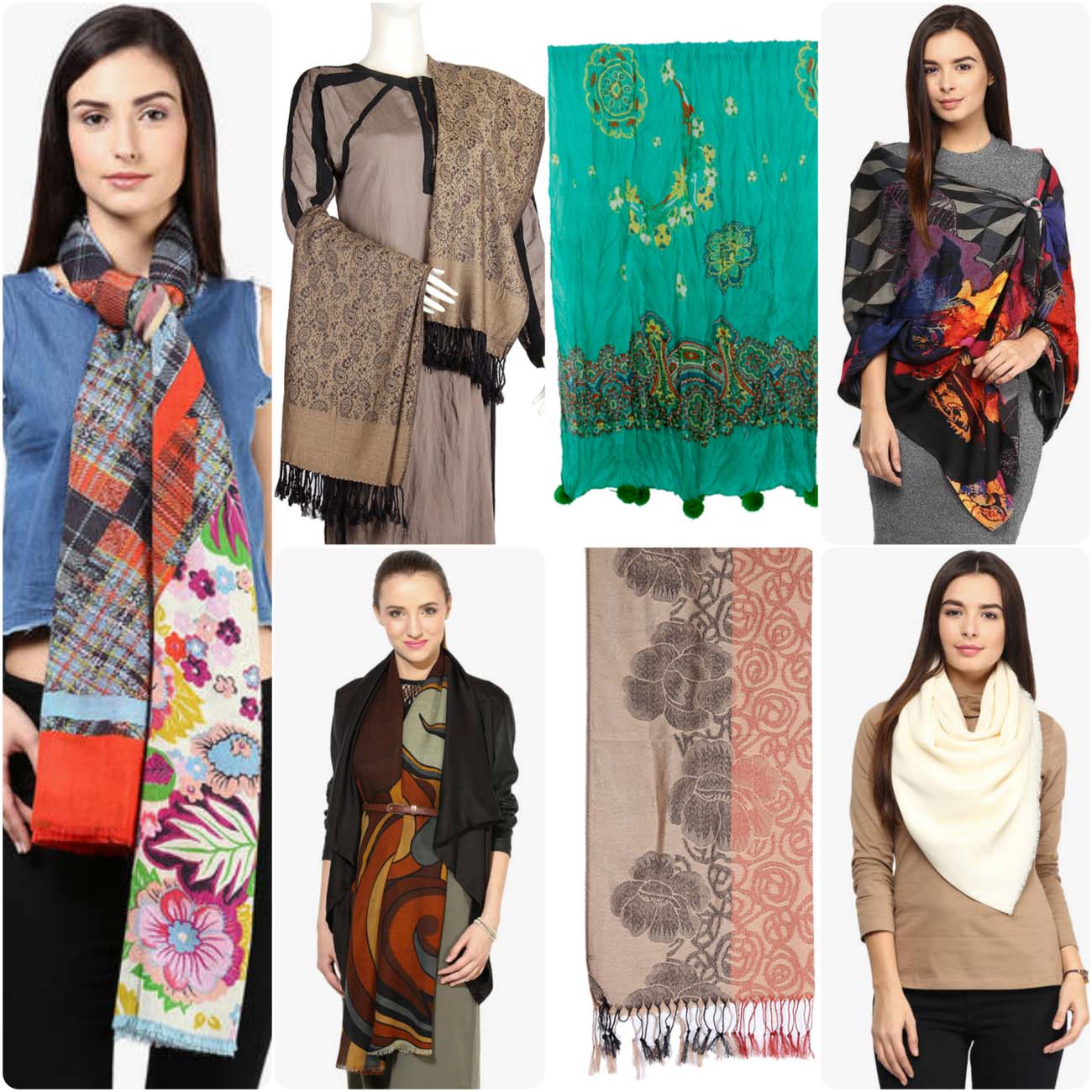 Arsenic and Shingora Winter Shawls & Stoles Collection For Women 2016-2017
