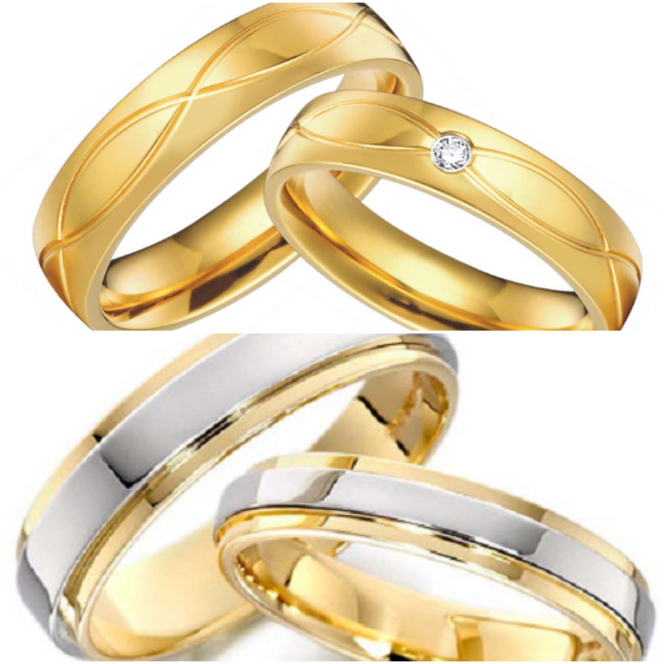 different shapes of wedding rings