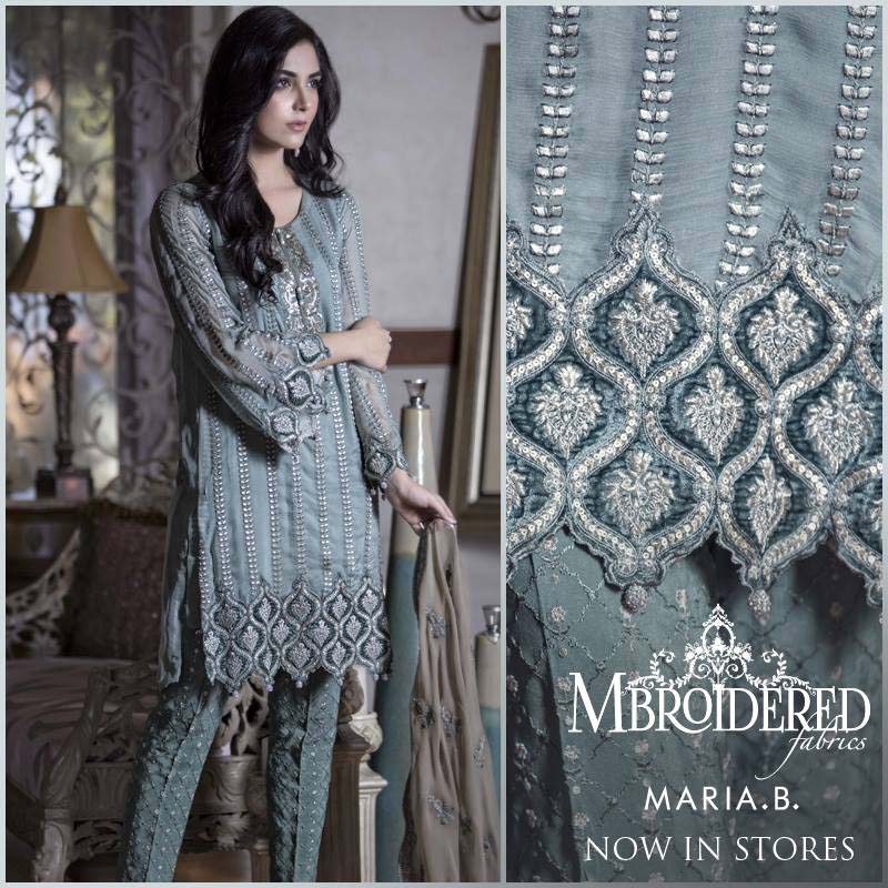 Maria. b Latest Embroidered Luxury Dresses Collection 2016-2017...styloplanet (7)