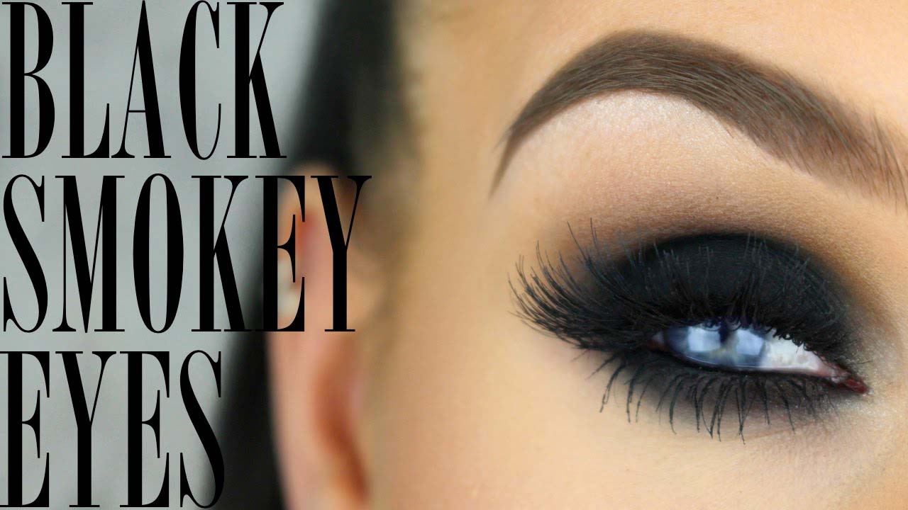 Black Smokey Eyes Makeup Step By Step- Tutorial (2)