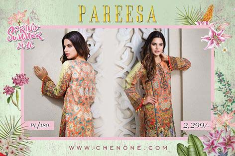 Pareesa By Chen One Spring Summer Lawn Collection 2016-2017 (1)