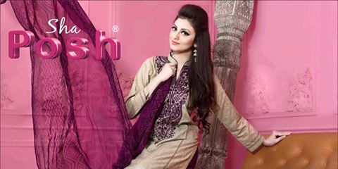 ShaPosh Embroidered Casual and Formal Dresses Collection 2016-2017