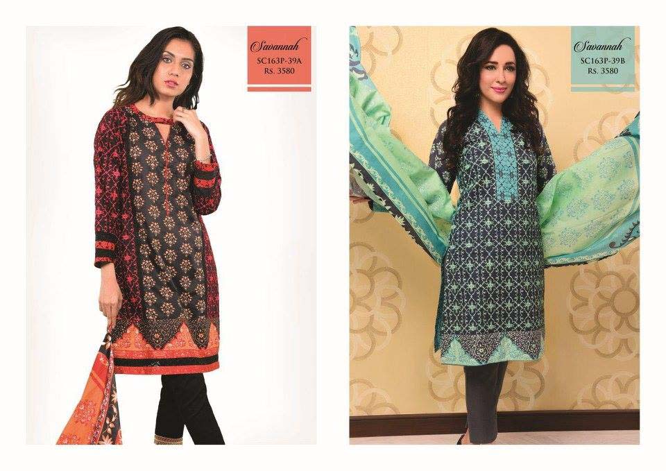 Bonanza Satrangi Lawn Eid Dresses Collection 2016 (16)