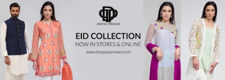 Deepak Perwani Luxury Pret Eid Collection for Men and Women 2016-2017