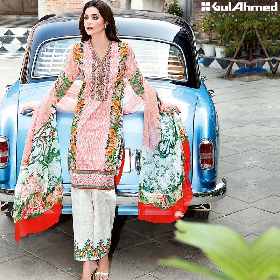 Gul Ahmed Festive Eid 2016 Embroidered Chiffon Collection (2)
