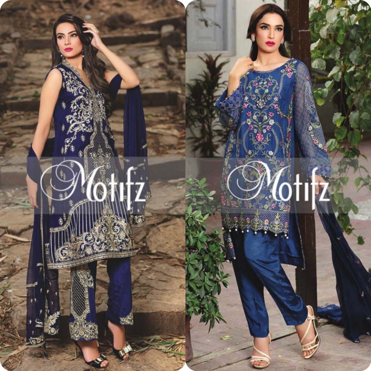 Motifz embroidered dresses