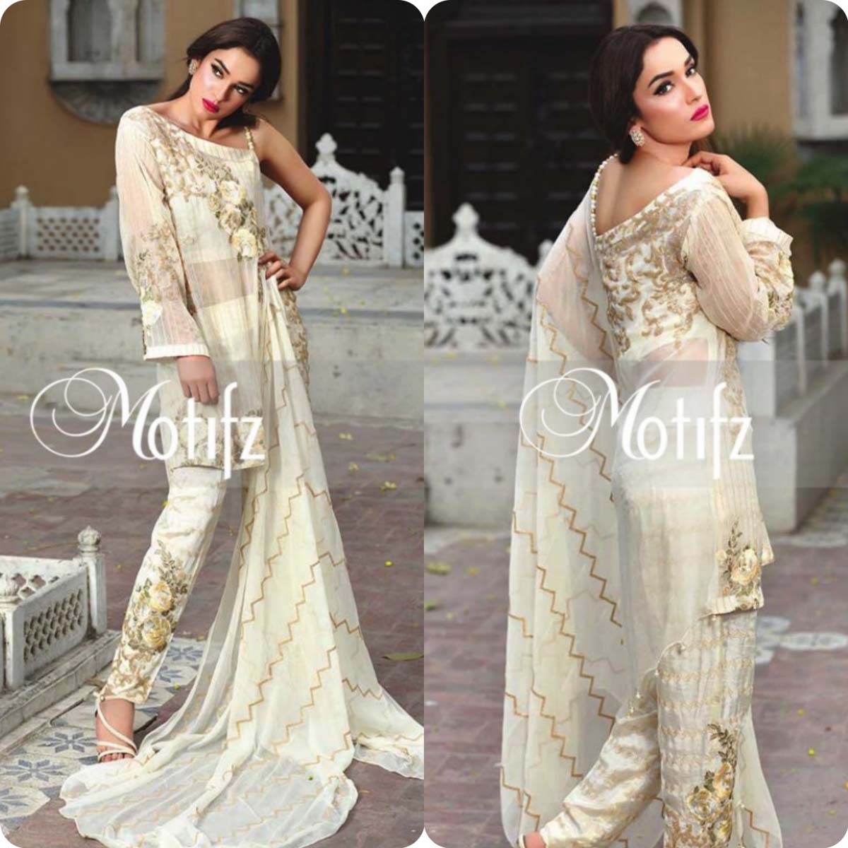 Latest Motifz Embroidered Crinkle Chiffon Eid 2016 Collection for Women (4)