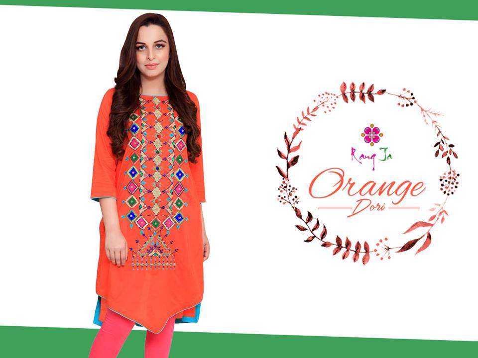 Rang Ja Orange Dori Dresses Collection 2016