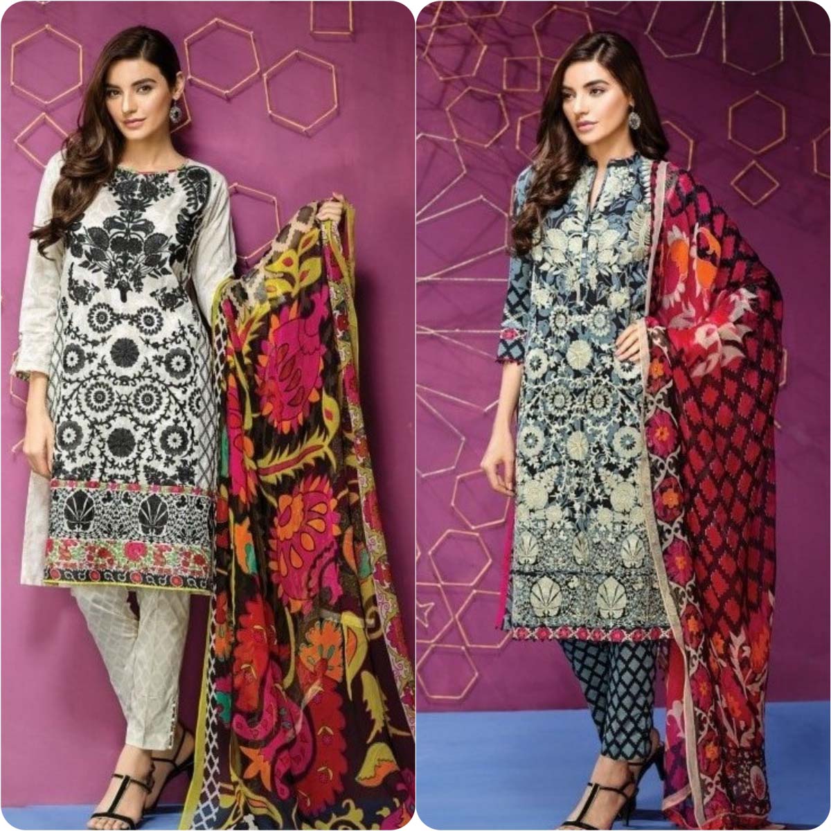 Stylish Embroidered Eid Suits Collection By Khaadi 2016-2017 (9)