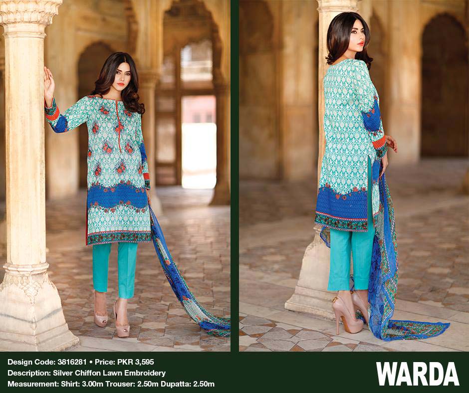 Warda Embroidered Dresses for Eid 2016