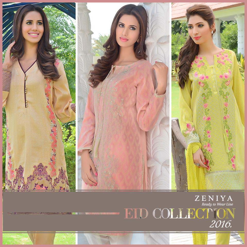 Zeniya Lawn Latest Summer Eid Collection for Women 2016