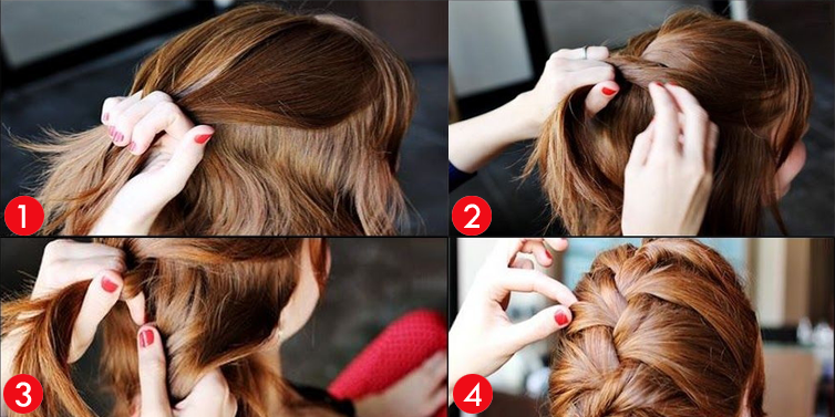 How to Make French Braid Step by Step French Top Knot Tutorial With Pictures (1)