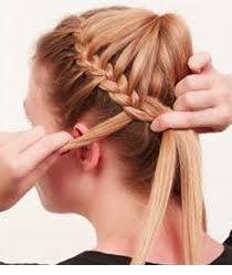How to Make French Braid Step by Step French Top Knot Tutorial With Pictures (8)