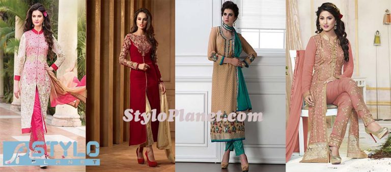 Latest Straight Pant Suits Dresses Design Collection for Women 2016-2017