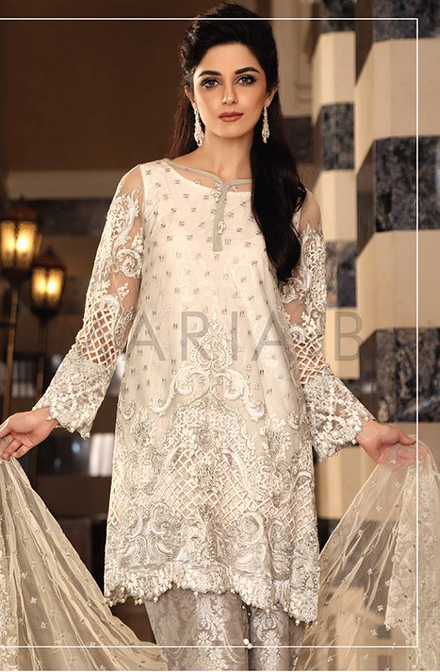 Maria.b Mbroidered Eid Dresses Designs 2016-2017 Collection  (2)