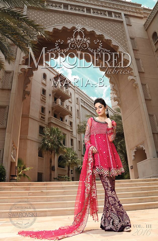 Maria.b Mbroidered Eid Dresses Designs 2016-2017 Collection  (5)