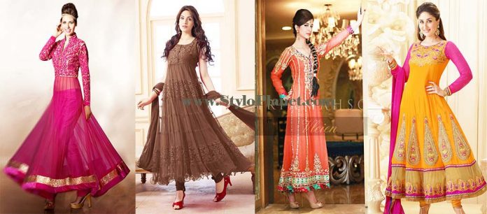 Beautiful Indian Anarkali Frocks and Suits Designs Collection 2016-2017 ...