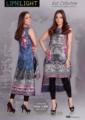 Limelight Unstitched Digital Cambric Eid Collection 2016-2017 (2)