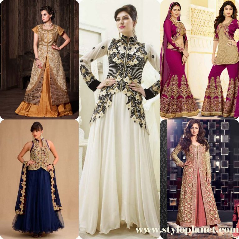 Latest Indian Jacket Style Anarkali Dresses Suits 2016-2017 Collection