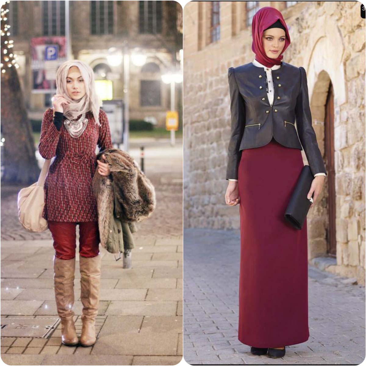 Winter Hijab style with Jeans