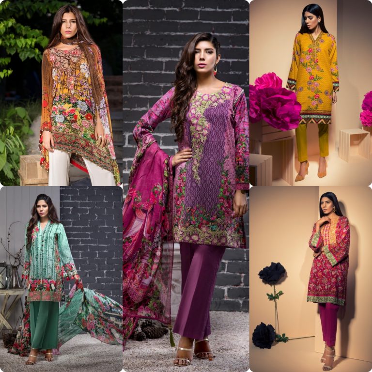BeechTree Winter khaddar and Cambric Dresses Collection 2017-2018