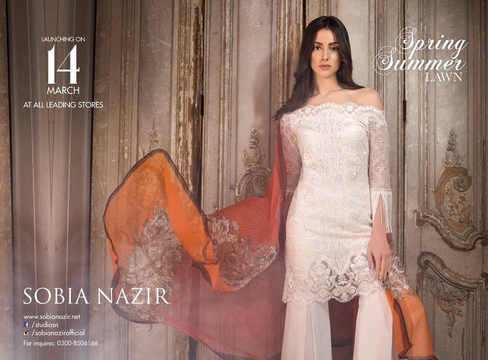 Sobia Nazir Spring Summer Lawn Dresses 2017-18 Latest Collection