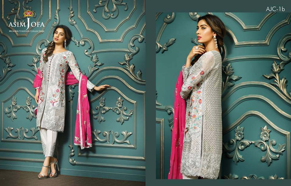 Embroidered Dresses by Asim Jofa
