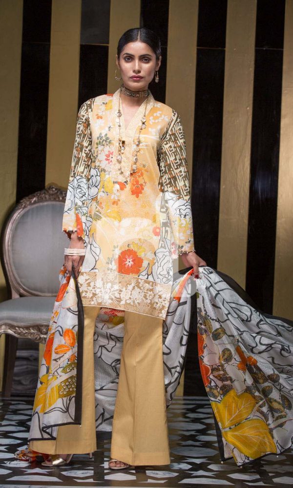 Nishat Linen Printed and Embroidered Eid Dresses Collection 2017-18 (6)