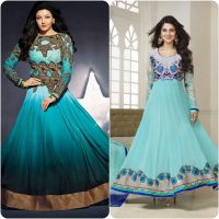 Party Wear Fancy Frock Designs for Girls 2017-18 Umbrella Frocks Collection (13)