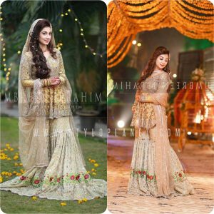 Unique Bridal Mehndi Dresses Design Collection 2017-18 for Pakistani ...