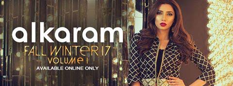 Alkaram Autumn Winter 2017-18 Embroidered Two Piece and Three Piece Collection 