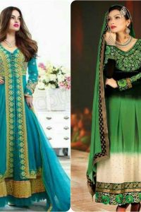 Latest Fashion of Pakistani and Indian Anarkali Frocks and Suits 2018-2019 (10)
