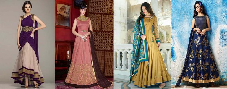 Latest Fashion of Pakistani and Indian Anarkali Frocks and Suits 2018-2019