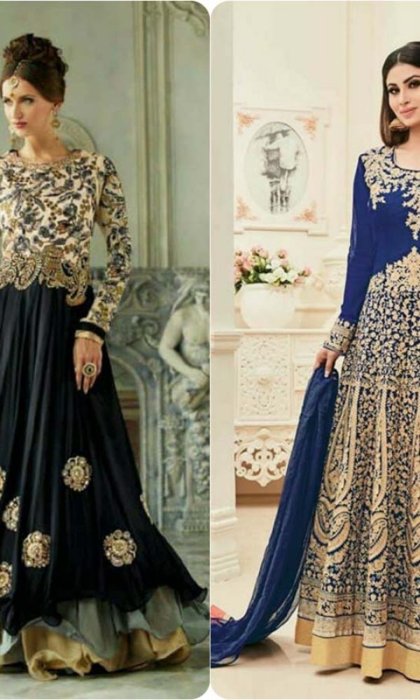 Latest Fashion of Pakistani and Indian Anarkali Frocks and Suits 2018-2019 (9)