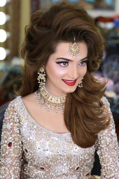 Latest Pakistani Bridals Hairstyle Ideas & Jewelry Designs 2018-2019 ...