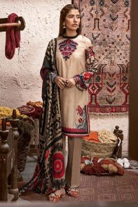 CROSS STITCH WINTER COTTON SATIN EMBROIDERED COLLECTION 2018-2019 (16)