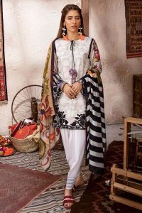 CROSS STITCH WINTER COTTON SATIN EMBROIDERED COLLECTION 2018-2019 (3)