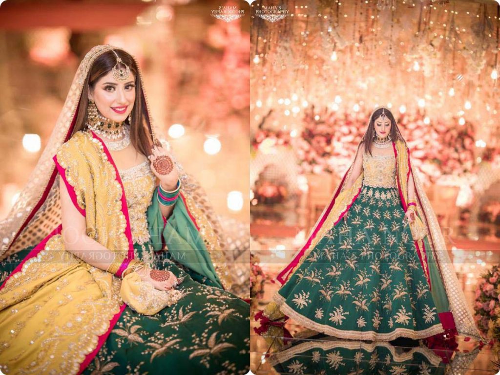 Latest Beautiful boutique Maria B Mehndi Dresses for brides price |  Pakistani mehndi dress, Pakistani bridal dresses, Bridal dress design
