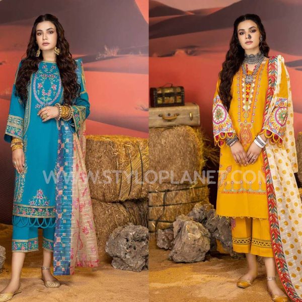 Charizma (Miraas) Unstitched Embroidered Khaddar Collection 2022-2023 (4)
