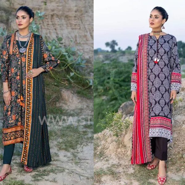 Gul Ahmed Latest Printed Twill Linen Collection 2022 (1)