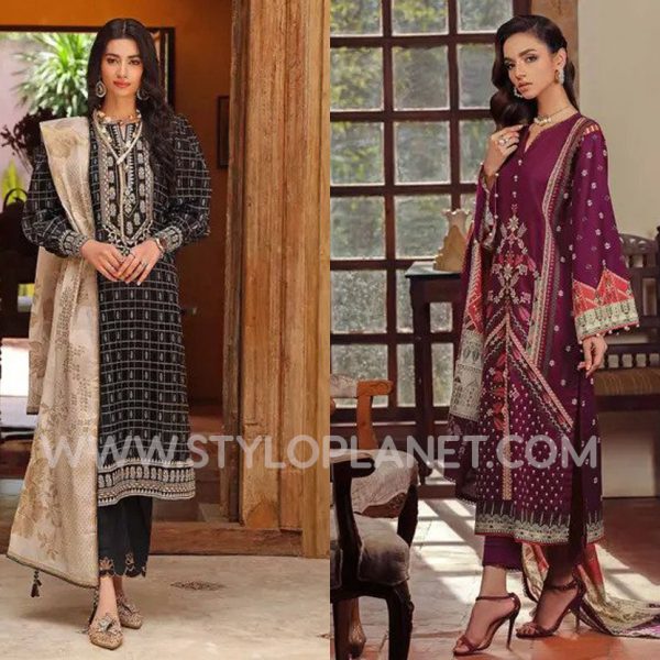Gul Ahmed Winter Cambric Collection 2022-2023 Latest Edition (1)