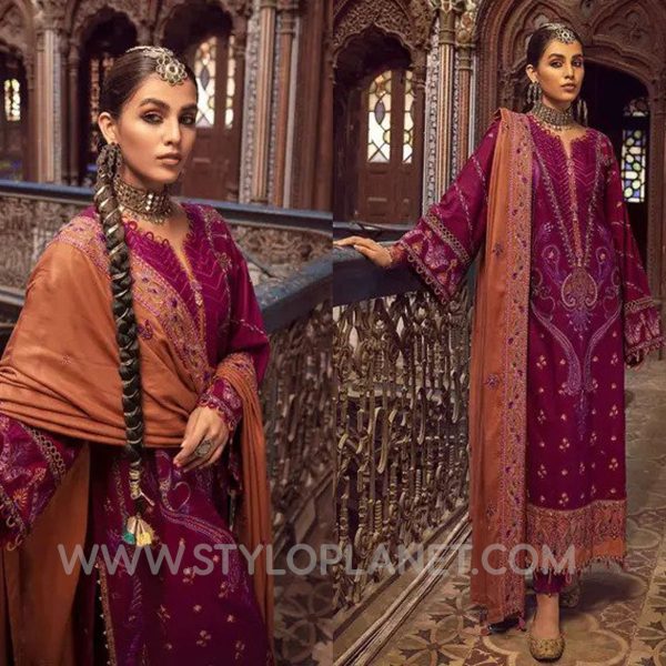 GUL AHMED WOMEN WINTER EMBROIDERED DRESSES 2022-23 PRE WEDDING COLLECTION (6)