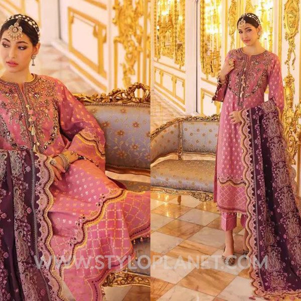 GUL AHMED WOMEN WINTER EMBROIDERED DRESSES 2022-23 PRE WEDDING COLLECTION (9)