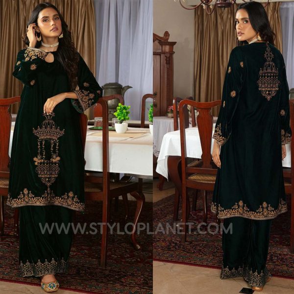 KAYSERIA BEAUTIFUL WINTER KHADDAR AND VELVET DRESSES WITH SHAWLS COLECCTION 2022 FOR WOMEN