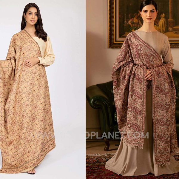 KAYSERIA BEAUTIFUL WINTER KHADDAR AND VELVET DRESSES WITH SHAWLS COLECCTION 2022 FOR WOMEN (3)