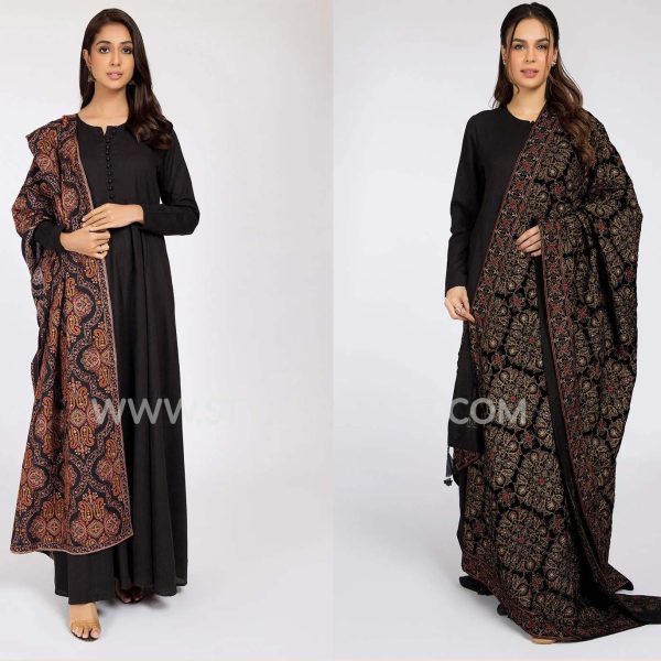 KAYSERIA BEAUTIFUL WINTER KHADDAR AND VELVET DRESSES WITH SHAWLS COLECCTION 2022 FOR WOMEN (4)