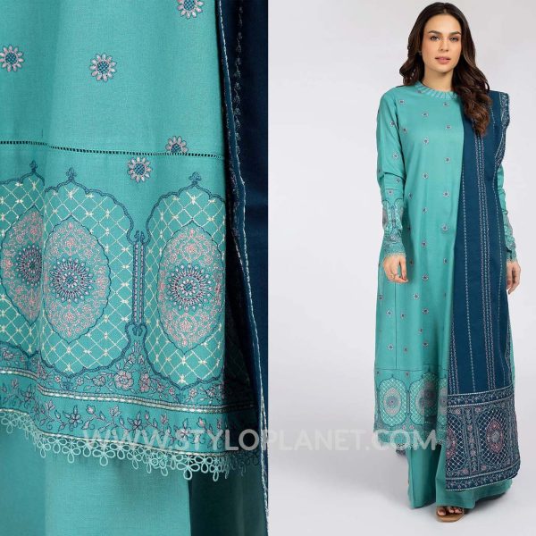 KAYSERIA BEAUTIFUL WINTER KHADDAR AND VELVET DRESSES WITH SHAWLS COLECCTION 2022 FOR WOMEN (7)