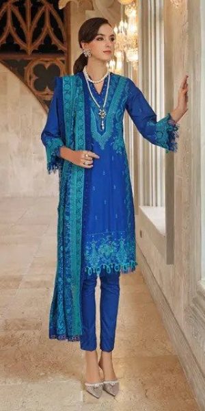 Gul Ahmed Premium Embroidered Lawn Collection 2023-24 (1)